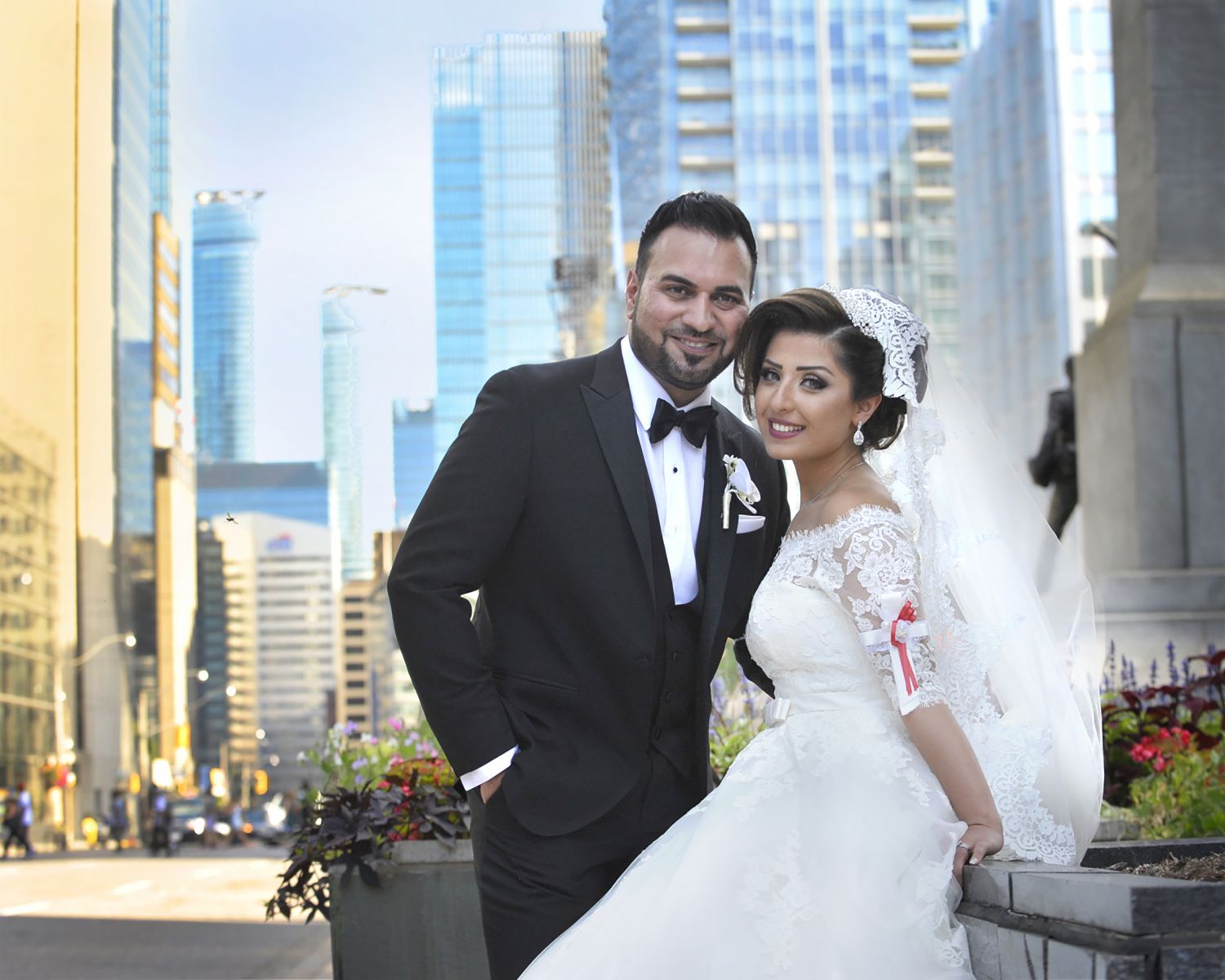 Downtown Wedding Photograph